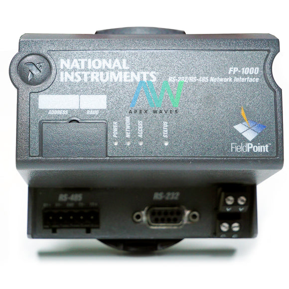 National Instruments NI FP-1000 Field Point Terminal Base | Same Day Shipping, 30 Day Warranty from Apex Waves, LLC